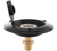 Conector de Entrada de Agua para Rv con Válvula y Filtro | Latón y Abs, Brida Roscada Integrada, para Llenado de Tanque y Uso Marino, Color Negro