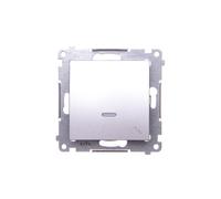 Conector de escalera con iluminación plata Simon 54 DW6AL.01/43
