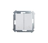 Conector de escalera doble blanco Simon 54 DW6/2.01/11