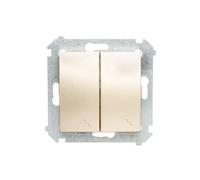 Conector de escalera doble con retroiluminación DW6/2L.01/44