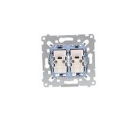 Conector de escalera doble con retroiluminación Simon 54 SW6/2XLM