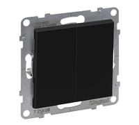 Conector de escalera doble negro 10AX 250V abrazaderas 721408