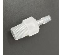 Conector de espiga for manguera de plástico reutilizable, adaptador de rosca macho de 5/32" a 1/8R, paquete de 50 for aplicaciones de laboratorio, maquinaria alimentaria y bioquímica