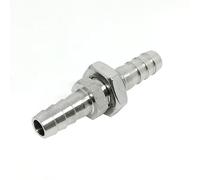 Conector de espiga for manguera for mamparo de cola de manguera, reductor igual, conector de instalación de tubería de Gas y agua de acero inoxidable 304, 3/4/6/8/10/12/14/16/19/20/25/32mm, 1 ud. ( Co