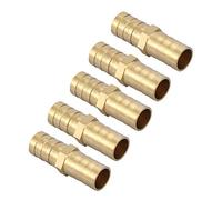 Conector de espiga recto, Adaptador de tubería Adaptador de unión de tubo de espina de latón de 2 vías de latón recto 6/8/10/12/14/16 / 20mm(12mm 5pcs)
