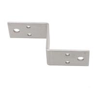 Conector de esquina de acero inoxidable en forma de Z con material grueso de 2 5 mm para una instalación fuerte y estable del gabinete (50 mm)