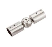 Conector de Esquina de Varilla de Acero Inoxidable 304, Codo Ajustable de 90 a 180 Grados, Conector de ángulo de Barra de Cortina, 1 Pieza(Grey,19mm)