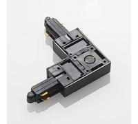 Conector de esquina Lindby Linaro, negro, sistema de riel monofásico