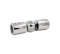 Conector De Esquina Para Barra De Cortina Conector de tubo de ducha de acero inoxidable 304, diámetro interior de 25mm, accesorios de barra de tracción redonda for baño(Silver)