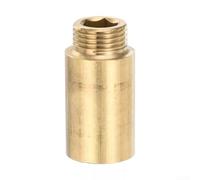 Conector de extensión de grifo, adaptador de tubo de agua de latón de 1 a 5 cm para extensión de rosca G1/2 con adaptador de grifo de agua potable, compatibilidad para sistema de calefacción e