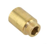 Conector de extensión de rosca G1/2 de latón diseñado para una integración perfecta en instalaciones de calefacción de agua domésticas y comerciales (3 cm)