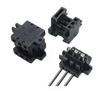 Conector de farola M29 4 piezas con protección apagado, enchufe hembra macho 2P 3P, latón niquelado, carcasa PA66(M29-2P B)