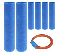 Conector de Fideos de Piscina 6pcs Alta flotabilidad Impermeable Conector de Fideos de Accesorios de Piscina multifuncionales Rectas, sin Agujero, 11.8 Pulgadas