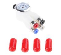 Conector de filamento de impresora de 4 canales, transparente, optimizado, camino interno, fácil alimentación para impresoras X1C, acoplador de resina transparente