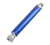 Conector de filtro de pulverizador de pintura sin aire, con interfaz de 1/4 pulgadas, adaptador de junta de aleación de malla 100, para máquinas de diafragma y émbolo, azul, 6.5 pulgadas