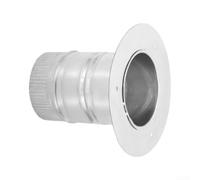 Conector de Galvanizado 4 Pulgadas Brida Ventilación Conector(4inch) | Hierro galvanizado, para resistencia calor, anti , para conductos flexibles o metálicos, uso residencial y comercial