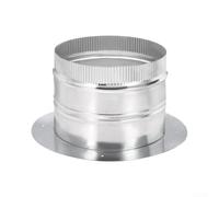 Conector de Galvanizado 4 Pulgadas Brida Ventilación Conector(6inch) | Hierro galvanizado, para resistencia calor, anti , para conductos flexibles o metálicos, uso residencial y comercial