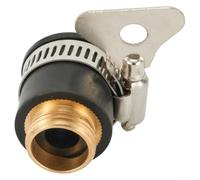Conector de grifo, adaptador de grifo de latón de 0.5 a 0.75 pulgadas para grifos sin rosca con rosca macho M22, compatible con manguera de jardín, cocina, garaje y uso al aire libre
