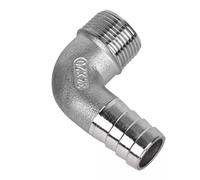 Conector de instalación de tubería de codo de 90 grados de acero inoxidable 304 - macho de 1/8 "a 2" - Presión máxima 1,6 Mpa, temperatura máxima 200 ℃(1inch x20mm)