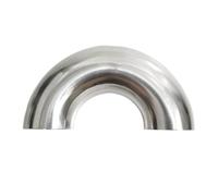 Conector de instalación tubería acero inoxidable SUS304, soldadura a tope diámetro exterior 19/25/32/38/45/51/57/63/76mm, curva retorno 180 grados(Bronze Yellow,63mm x 2mm)