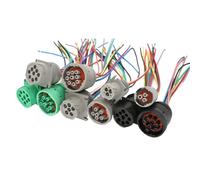 Conector de Interfaz de diagnóstico automotriz Impermeable, Serie HD, Dechi, 3.6.9 Orificios, HD16-9-96S, HD10-9-96P, 1 Unidad(HD10-9-1939P-P080 9P)