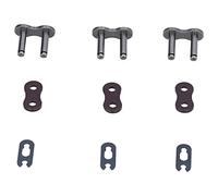 Conector de Junta de Cadena, Eslabón de Cadena de Aleación de Acero con Orificio de Aligeramiento y Placa Interior de Corte de Borde para Motocicleta ATV Dirt Bike 530H