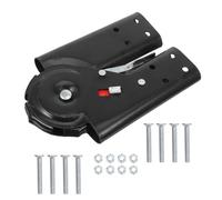 Conector de Junta de Escalera Cerradura, Aleación de Aluminio | Bisagra de Pestillo para Escaleras Plegables, Tornillos, Negro, para Taller, Garaje y Transporte