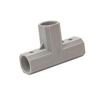 Conector de junta en T para tienda de campaña, codo, estabilizadores para dentición, codo de tubo, accesorios de esquina de 3 vías, fácil de usar para jugar, patio, valla, trampolín