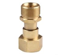 Conector de junta giratoria M22 de 14 mm, adaptador de manguera de latón para rotación de 360 grados, reduce el estrés de torsión en la herramienta y el operador, acoplador de cobre para tareas de