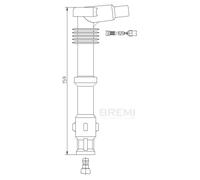 Conector de la bujía 13293/5 BREMI para AUDI 200 C3 Sedán V8 A6 C4 A6 C4 Avant
