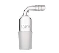 Conector de laboratorio con cabezal de presión for tubería curva recta de junta de vidrio de 14/23, 19/26, 24/29 y 29/32(Bend pipe 40-38)