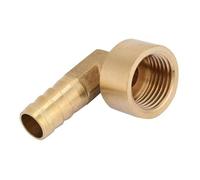 Conector de Latón, Acople Racor Codo con Rosca hembra G1 / 2, Unión para Manguera de Agua - Alta Resistencia al Desgaste, Fácil Instalación, Uso en Sistemas de Riego y Agua (En 4 minutos 12)