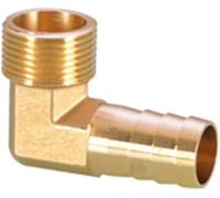 Conector de latón, codo tipo L, conexión tubería con espiga, rosca macho BSP 1/8", 1/4", 3/8", 1/2" y 3/4", adaptador for manguera 4-19 mm for agua gas(1/2" 8mm Bard)