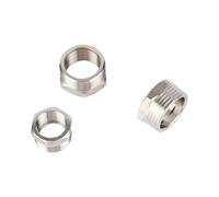 Conector de latón con rosca macho y hembra de 1/2", 3/4" y 1". Conector reductor de agua for jardín. Acoplamiento for grifo de acuario o tanque de agua. Juego de 2 unidades.(1/2" Female to 1" Male)