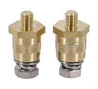 Conector de latón M8 de abrazadera de terminal de batería de fácil instalación para cableado seguro (M8 con tornillos)