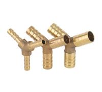 Conector De Latón Surtido de accesorios tubería púas latón, conector 2/3/4 vías for manguera 6mm-19mm, tubo agua Pagoda cobre(Y 3 Way,14mm,10pcs)