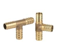 Conector De Latón Surtido de accesorios tubería púas latón, conector 2/3/4 vías for manguera 6mm-19mm, tubo agua Pagoda cobre(T 3 Way,6mm,5pcs)