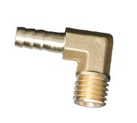 Conector de lengüeta for manguera, codo de latón, adaptador de instalación de tuberías de rosca macho métrica, acoplador de codo de 90 grados, 1 Uds.(M12x1.75-10mm)