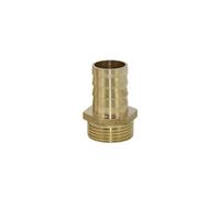 Conector de lengüeta for manguera de agua macho de 16mm, 19mm, 25mm, 32mm a 1 ", conector de manguera de jardín de junta de tubo de latón DN15 DN20 DN25, 1 unidad