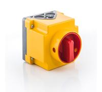 Conector de leva 0-1 3P 32A IP65 en carcasa ML032.3-RG5/OB