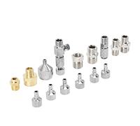 Conector de liberación rápida para aerógrafo, juego de adaptadores para aerógrafo de 15 Uds., Kit de conector de accesorios de desconexión de liberación rápida para aerógrafo de acero inoxidable