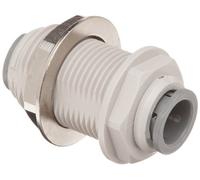 Conector de mamparo de John Guest, tubo OD de 1/4 pulgadas (1 unidad)