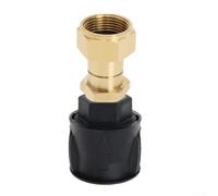 Conector de manguera anticarrete con función de rotación de 360 grados para mangueras de limpieza de alta presión, construido para reducir la formación y mejorar la eficiencia de la tarea (plástico)