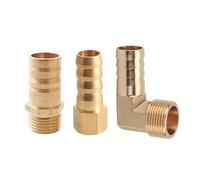 Conector de manguera con espiga de latón, Paquete de 20 accesorios manguera latón cola púa BSP conector hilo femenino macho acoplador varios tamaños(Pc (20 Pcs),Barb 14mm-3I4)