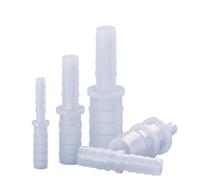 Conector de manguera con púas y reductor recto (10 unidades) - Unión de tubos de plástico resistente for aplicaciones de agua(3.2mm-6.4mm)