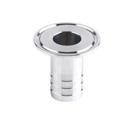 Conector de manguera de 12,7-108 mm x 0,5", 0,75", 1" y 1,5" de triple abrazadera for tubería de acero inoxidable SUS304 316, for elaboración casera(SUS316L,12.7MM BARB_K50.5MM(1.5 INCH TC))