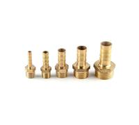 Conector de manguera de 4 a 25 mm, conector de latón for tubería de 1/8", 1/4", 3/8", 1/2" y 1", conector Pagoda BSP macho, adaptador de acoplamiento de cobre(10mm Barb,1/8")