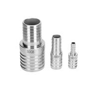 Conector de manguera de acero inoxidable 304 con reducción igual de espiga for manguera(20mm-8mm Barb)