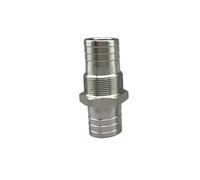 Conector de manguera de acero inoxidable de 19 mm y 3/4" de diámetro interior, conector de manguera de mamparo, conector de tubería que pasa a través de la pared.