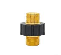 Conector de manguera de agua para lavadora de alta presión de cobre M22 x 1,5, ajuste de conexión rápida con agarre de goma para herramientas de limpieza de lavado de coches, dorado y negro